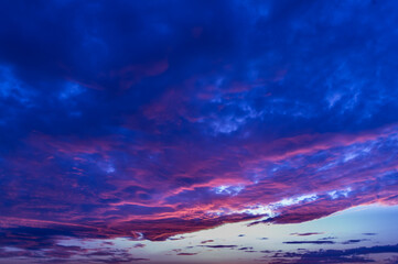 niebo chmury natura zachód słońca światło widok