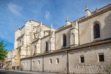 Fototapeta na wymiar catedral diocesana de Palencia en Castilla España