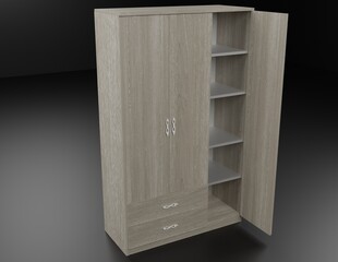 wood shelf with shelves,
one person wardrobe for teenagers
