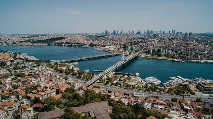 Obraz premium İstanbul Golden Horn arial view 