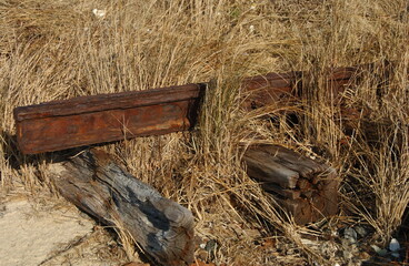 Rusty railroad track