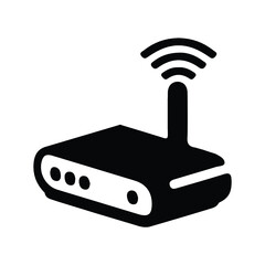 wi-fi router vector icon