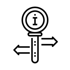 Information collecting and exchange theme icon, global news, social media, vector conceptual unusual symbol for your design.