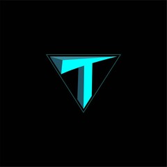letter T for logo vector art design