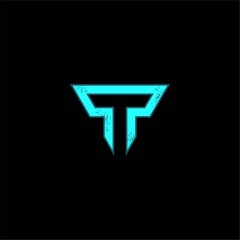 letter T for logo vector art design