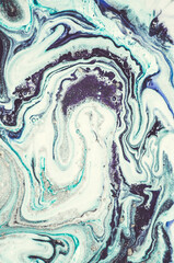 Liquid marble background Blue