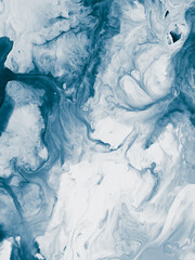 Liquid marble background Blue