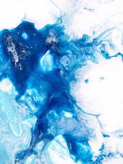 Liquid marble background Blue