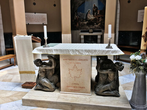 A view of the Church of Shepherds field in Israel near Bethlehem