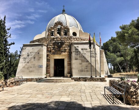 A view of the Church of Shepherds field in Israel near Bethlehem