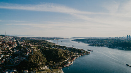 Obraz premium İstanbul Bosphorus view from drone 