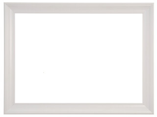 White frame on white background