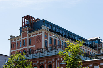 Obraz premium Old building of spinning mill factory