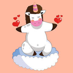 drawing cute unicorn cartoon