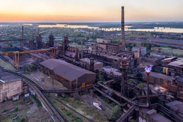Aerial view of the old metallurgical plant