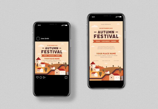 Autumn Festival Social Media Layout