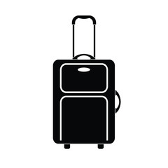 Suitcase with luggage, vector illustration