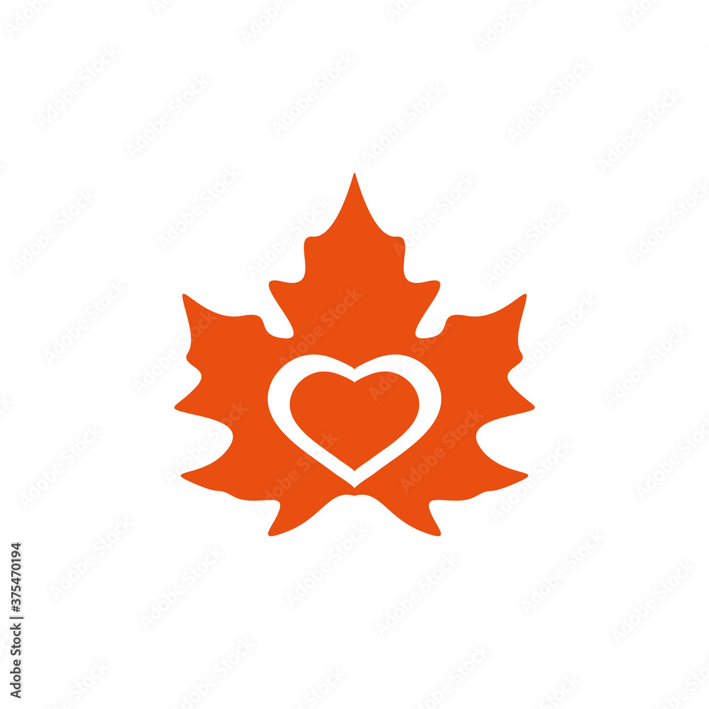 Wall mural maple leave graphich design vector