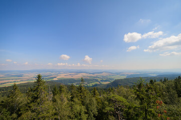 Naklejka premium table mountain, szczeliniec, Große Heuscheuer