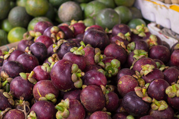mangosteen pile closeup