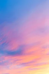 Gordijnen Abstract vivid sky at sunset © Brian Scantlebury