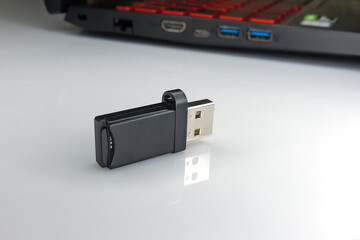 Adapter for a memory card for the computer or laptop.
