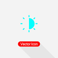 Fototapeta na wymiar Brightness Contrast Icon Vector Illustration Eps10