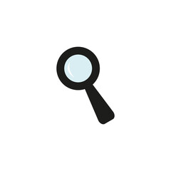 loupe, lupe, search, zoom tool, black simple icon on white