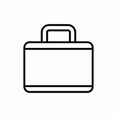 Outline suitcase icon.Suitcase vector illustration. Symbol for web and mobile