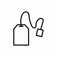 Outline tea bag icon.Tea bag vector illustration. Symbol for web and mobile