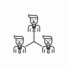 Outline teamwork icon.Teamwork vector illustration. Symbol for web and mobile