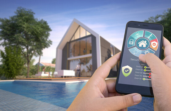 Luxurious modern smart house