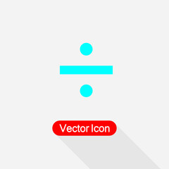 Division Sign Icon Vector Illustration Eps10