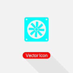 Electric Fan Icon, Car Diffuser Icon Vector Illustration Eps10