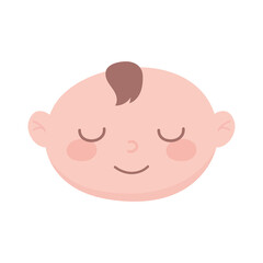 baby shower, cute face little boy with bow, celebration welcome newborn