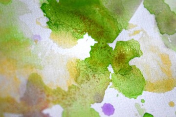 green and beige watercolor background