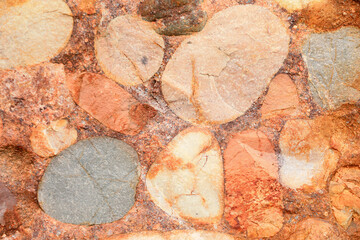 Colorful rocks with strange shapes, in a Geopark, China