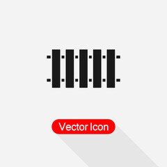 Fence Icon Vector Illustration Eps10