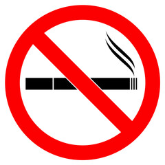 No smoking sign, vector illustration