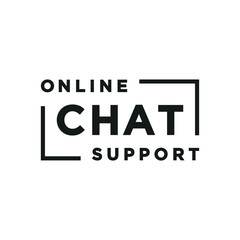 Online Chat Support Text Vector Illustration Background