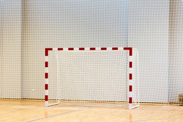 Goal in  a multipurpose sport hall