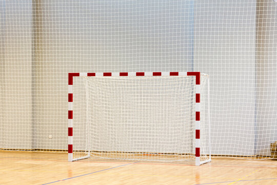 Goal in  a multipurpose sport hall