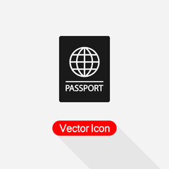 Passport Icon Vector Illustration Eps10