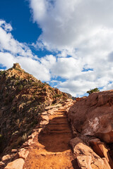 Steps at Kaibab Trail at the Grand Canyon 