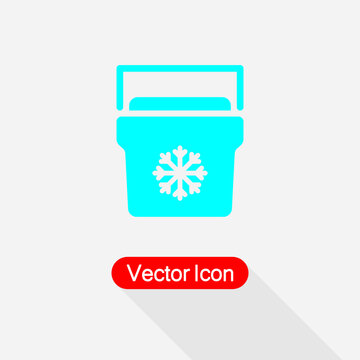 Portable Fridge Icon Vector Illustration Eps10