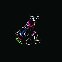 vector illustration of a roller skates