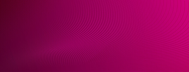 Abstract halftone background of small dots and wavy lines in pink colors