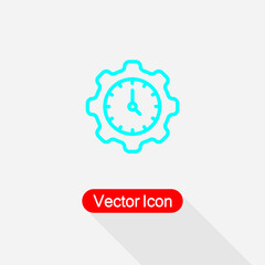 Time Management Icon, Productivity Sign, Efficiency Sign Vector Illustration Eps10