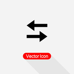Transfer Arrows Icon, Two Side Icon Vector Illustration Eps10