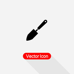 Trowel Gardening Tool Icon Vector Illustration Eps10